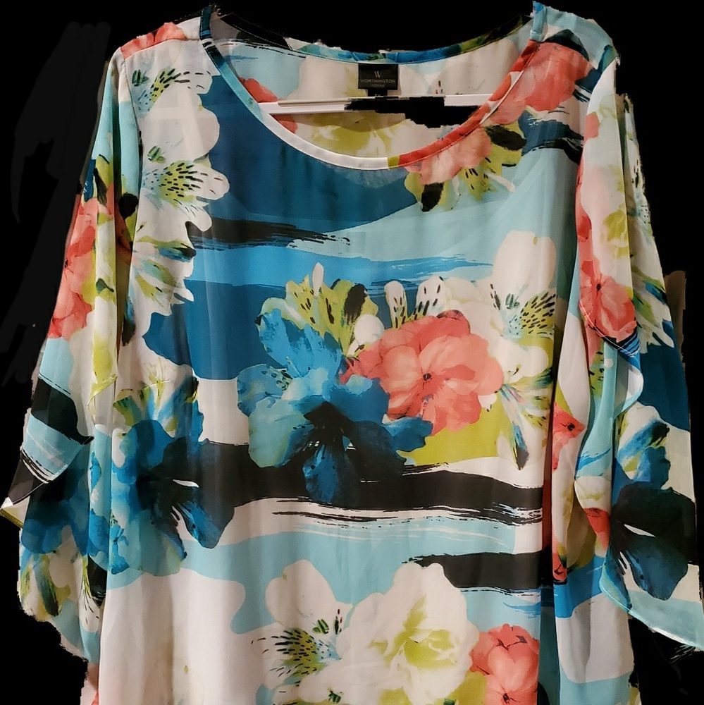 Worthington blouse with cami 2x (can fit as 3x)